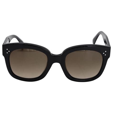 celine 41805 black|Oversized Sunglasses in Acetate .